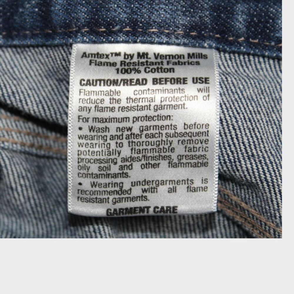 Dickies Jeans Sz 36x30 Work Flame Retardant Reflective Strip on Leg Safety Pants - Picture 7 of 9